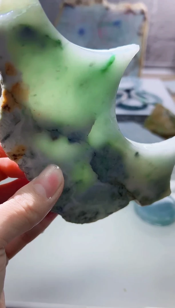 裸石翡翠天然翡翠A货余 南 882