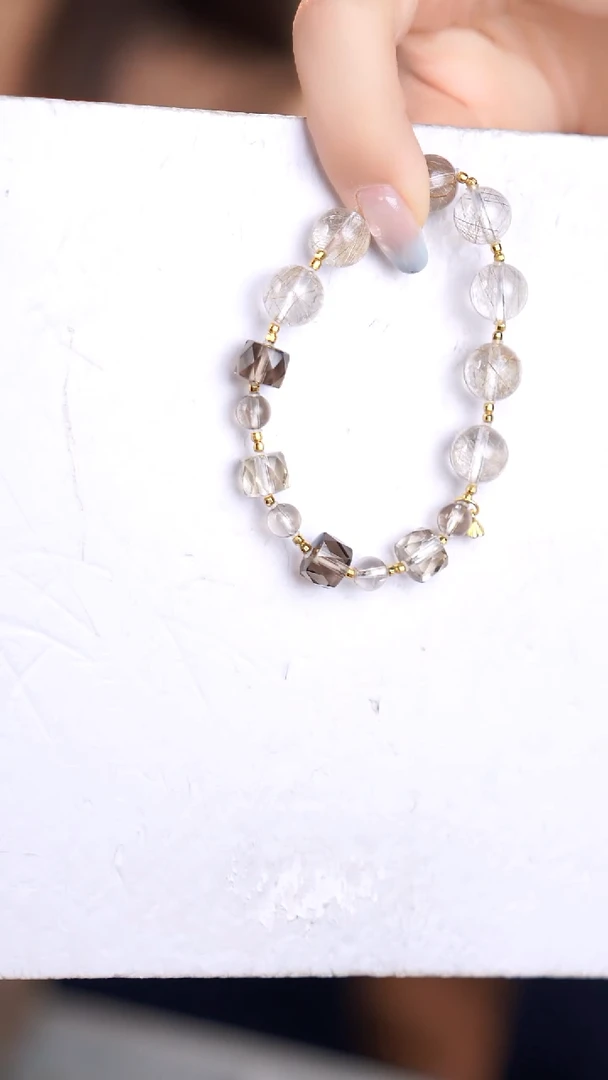 水晶手链银S925镶嵌@@@@@