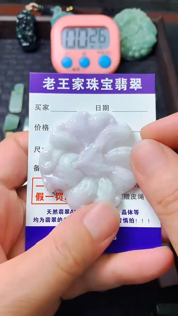 翡翠未镶嵌颈饰牌子