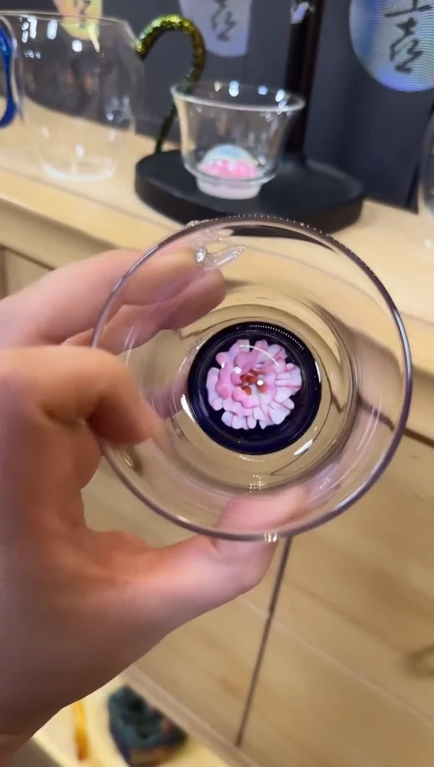 【闪购商品】蓝底粉花主人杯啊