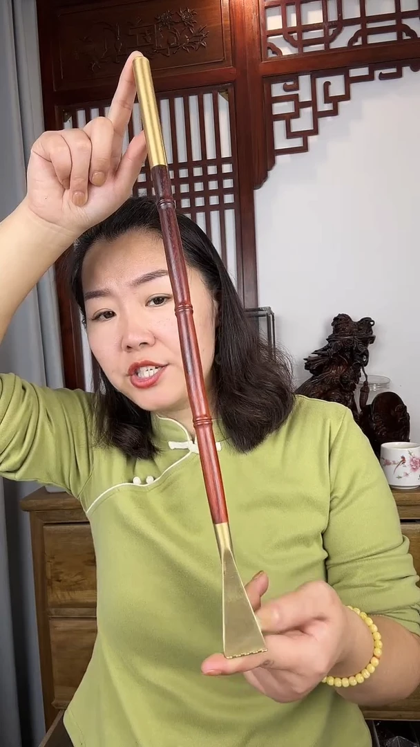 木段光檀木铜头痒痒挠