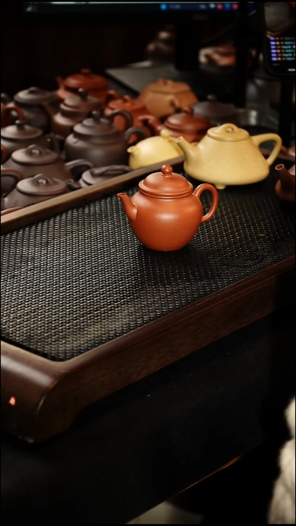 茶壶紫砂秋水朱泥