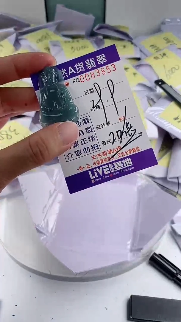 翡翠未镶嵌颈饰多样性随机一件发货 素衣观音29.9