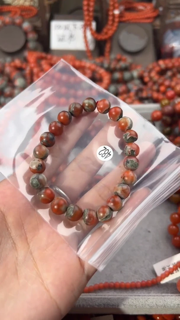南红玛瑙手串未镶嵌9