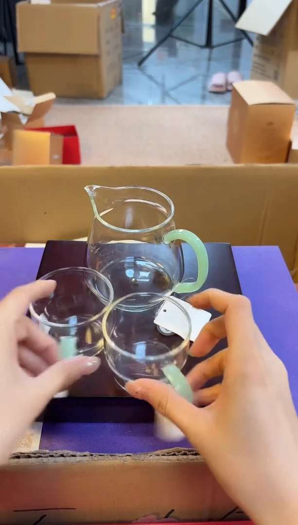 禾器-泽然茶海-浅玉色+禾器清禾浅玉2个