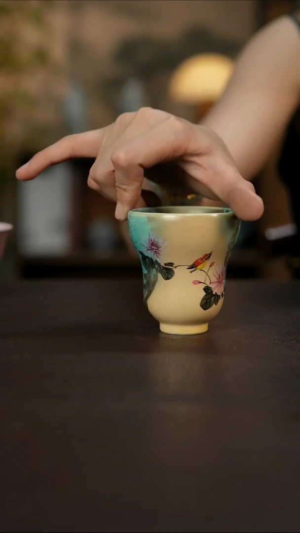 杯景德镇陶瓷杯碗柴烧多人