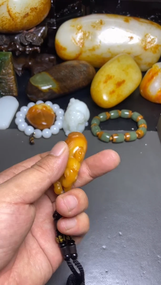 和田玉未镶嵌挂件宁****.和田玉