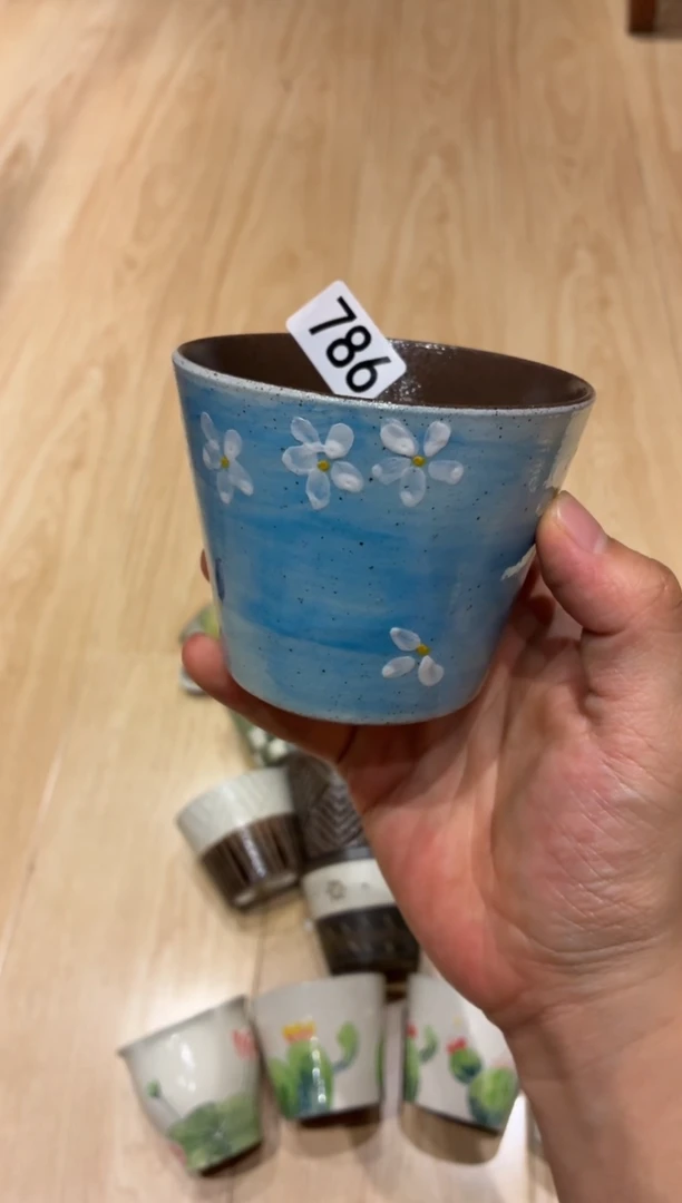 瓷片糖*儿786手工手绘马克杯1个