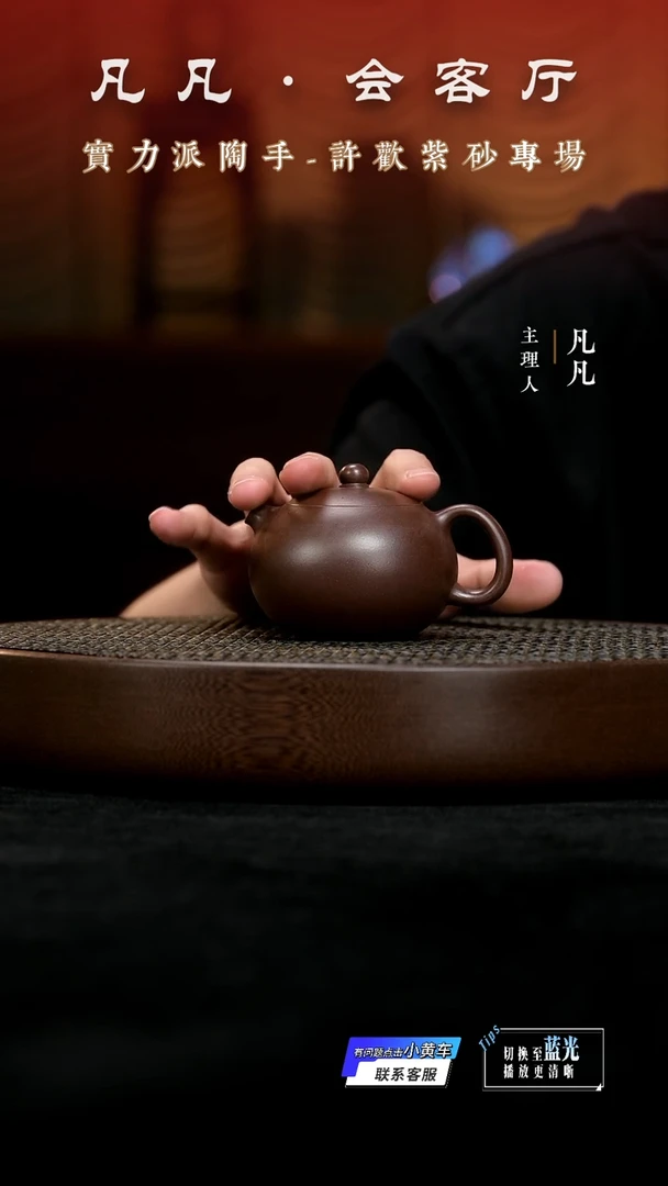 茶壶紫砂XH许欢27 掌上明珠老紫泥150cc