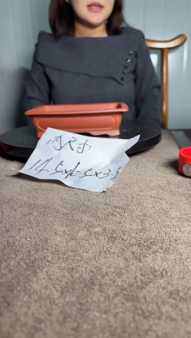 A宜兴紫砂小花盆