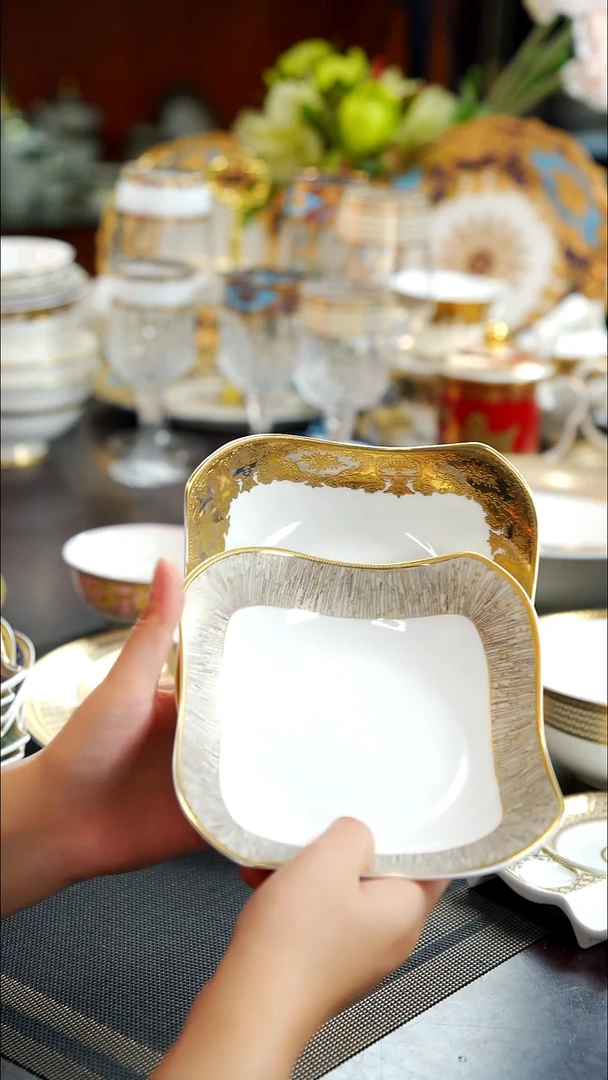 瓷片6英寸沙拉碗  混搭 各1个