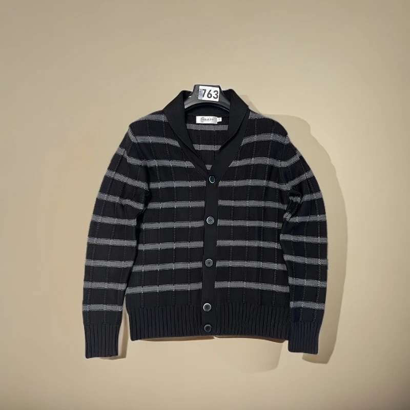 763纳巴秋季男士简约韩版时尚百搭羊毛针织衫