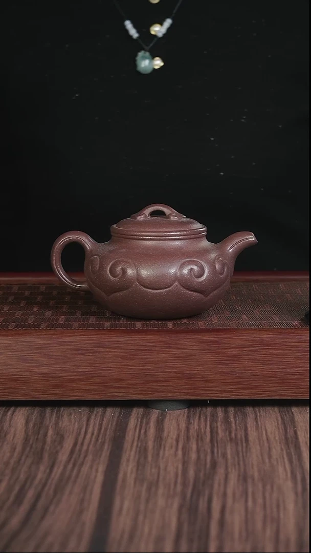 【闪购商品】紫砂茶壶千禧紫泥  如意仿古