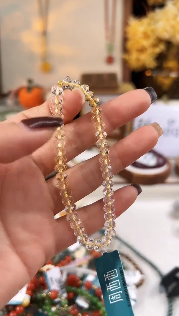 【闪购商品】水晶手绳18K金镶嵌@@A921B014580