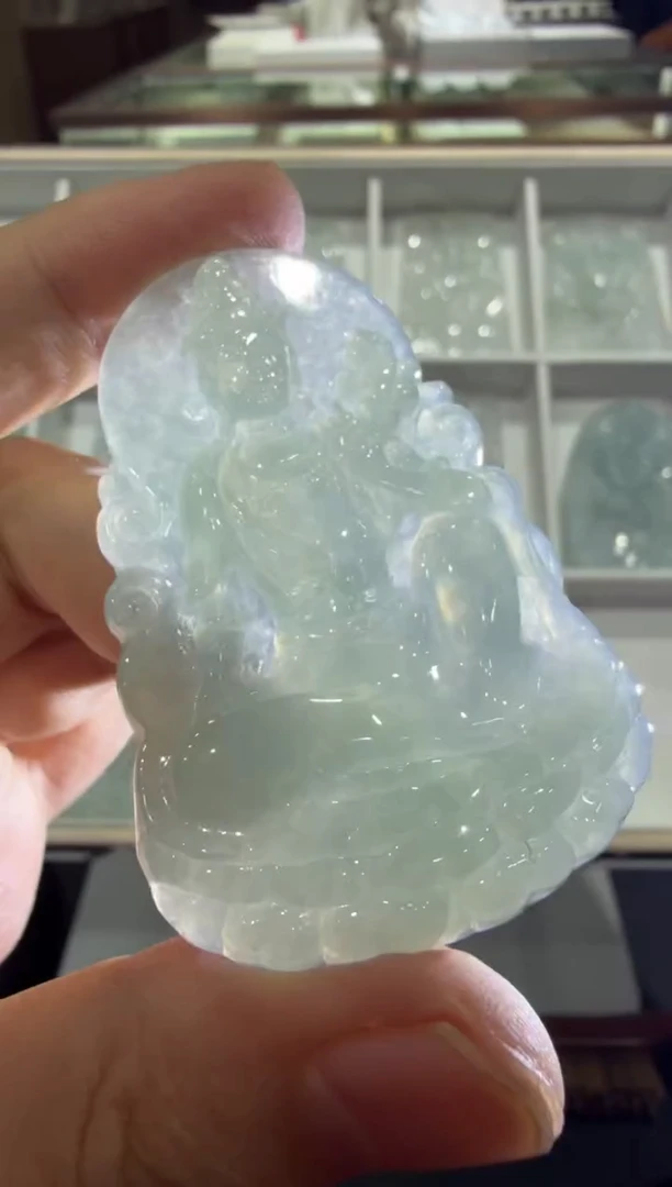 未镶嵌挂件翡翠喜*洋A货翡翠多样性孤品