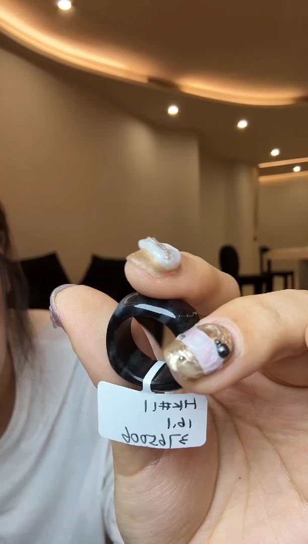 【闪购商品】和田玉戒指未镶嵌11码青花多样性发其一