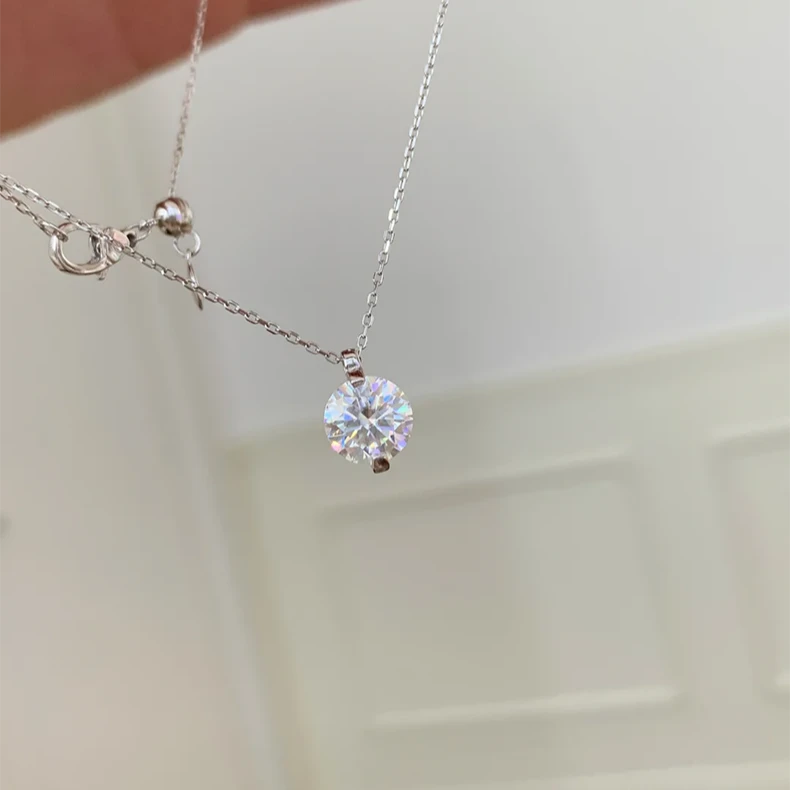 铜合金项链 爆闪锆石项链时尚简约小众设计高级感气质百搭锁骨链