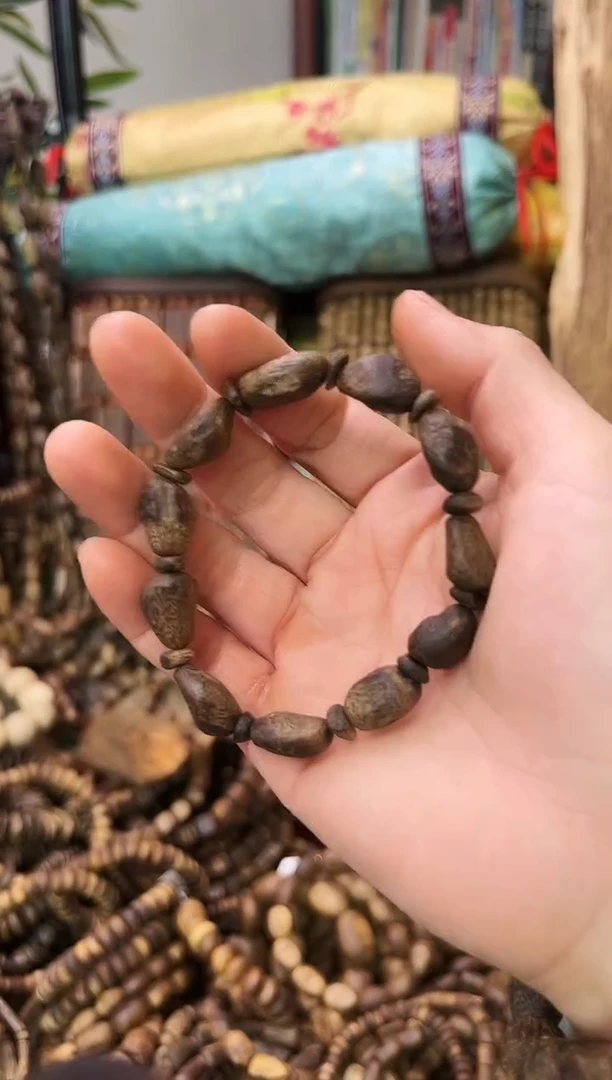 沉香手串棋楠沉水树丁单圈