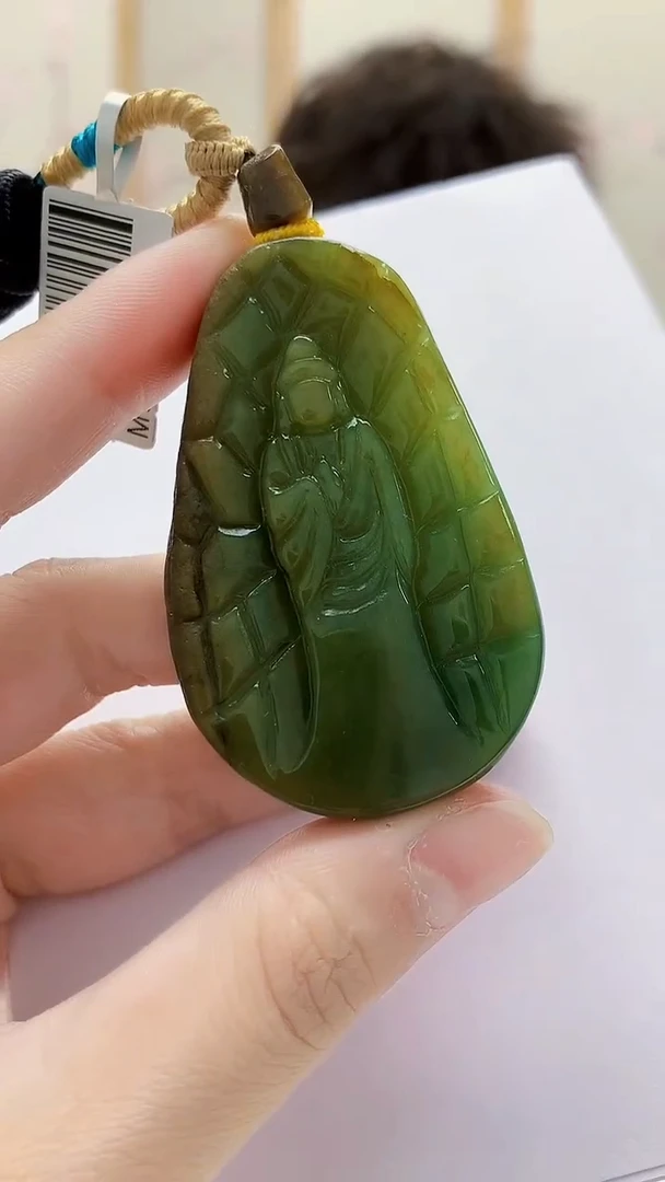 未镶嵌定制翡翠4688lr-毛货挂件63