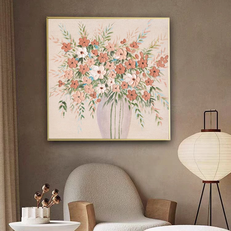 【繁花似锦】油画餐厅卧室玄关装饰画轻奢高级感挂画