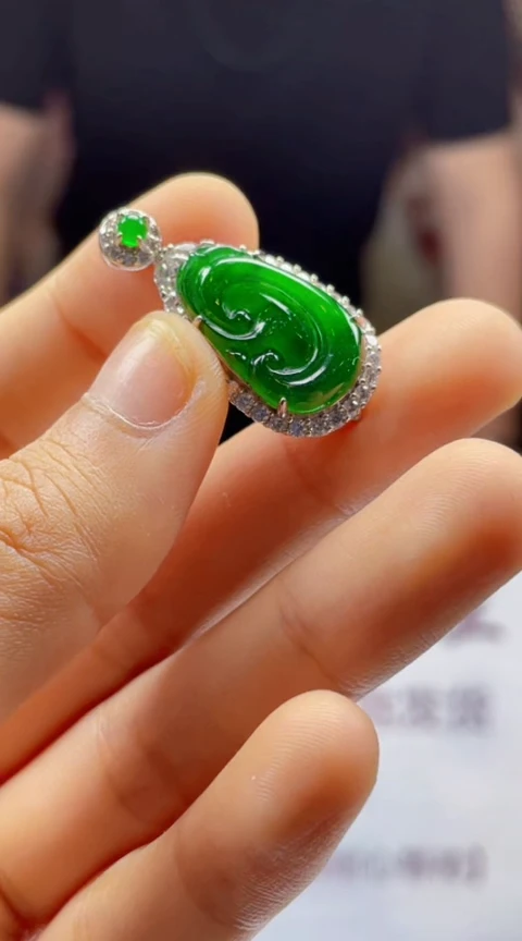 翡翠未镶嵌颈饰      *41