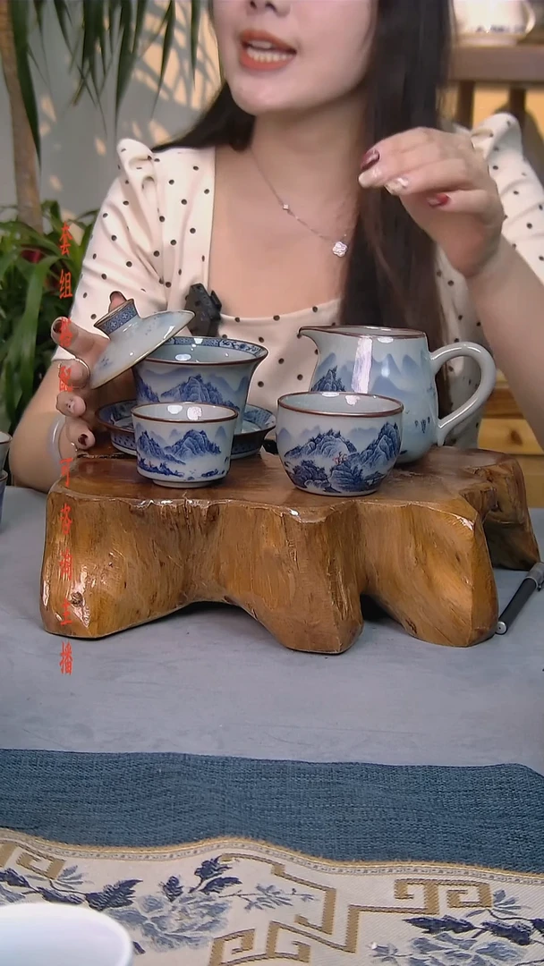 简装家用款4件套 老陶泥开片纹陶瓷茶具