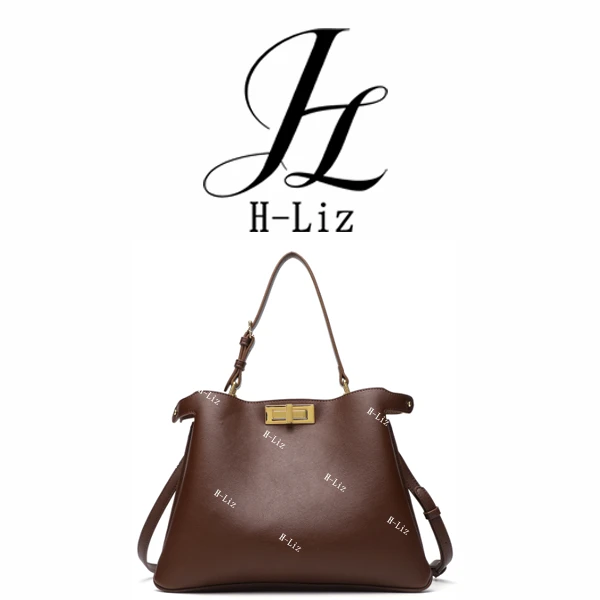 H-Liz GELANNI轻奢锁扣小猫包GLN241212K棕色
