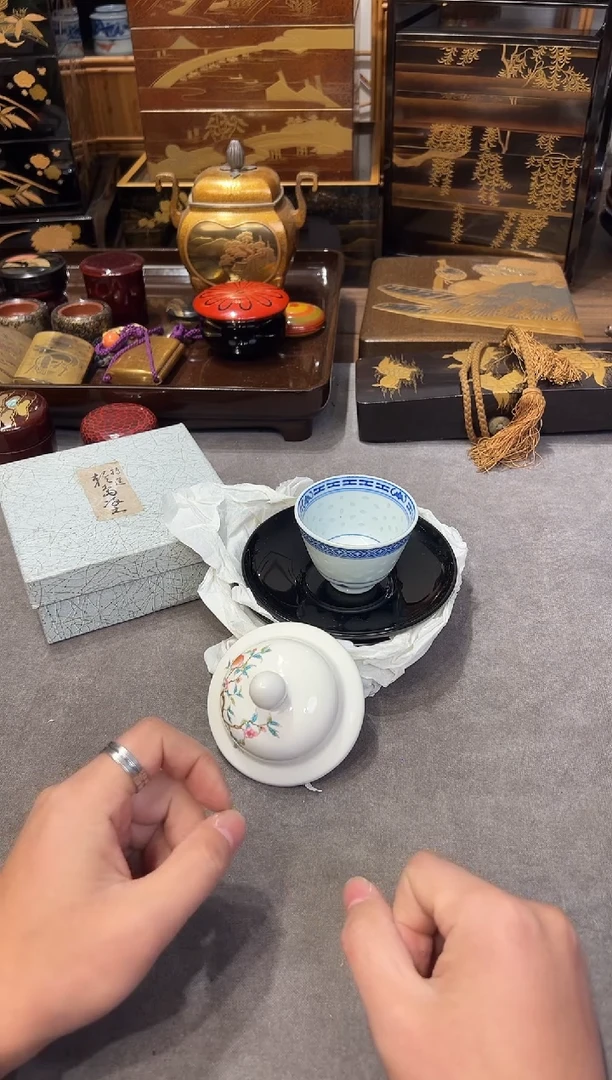 杯垫五片 大漆漆器大漆漆器