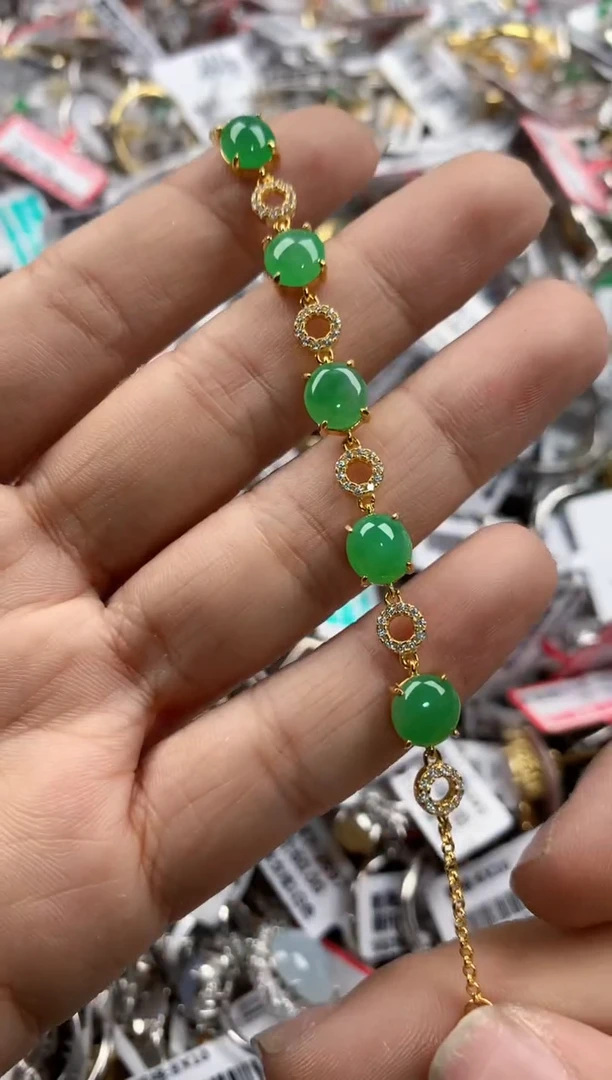 银S925镶嵌戒指翡翠777----4