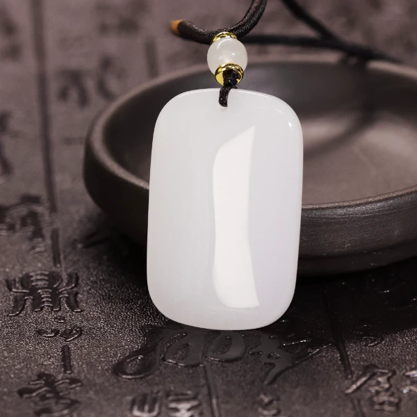 天然新疆玉石金丝玉挂件平安无事真品无事牌玉吊坠直播间情侣Y593