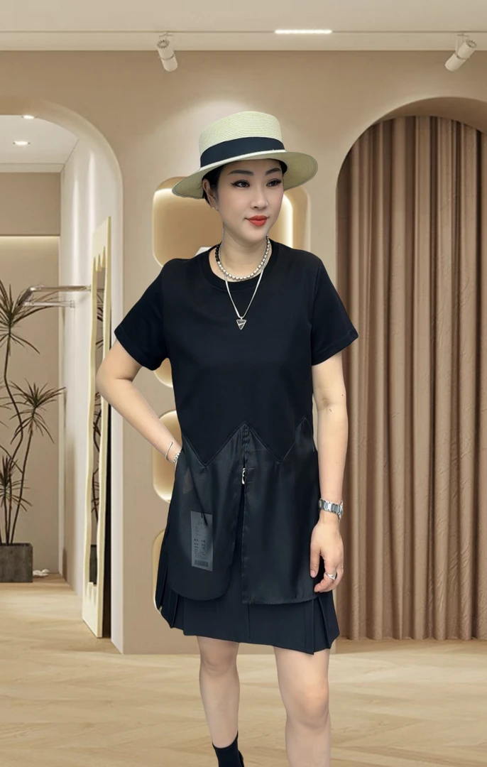 休闲纯色透气常规女士T恤抗起球圆领显瘦短袖运动9009