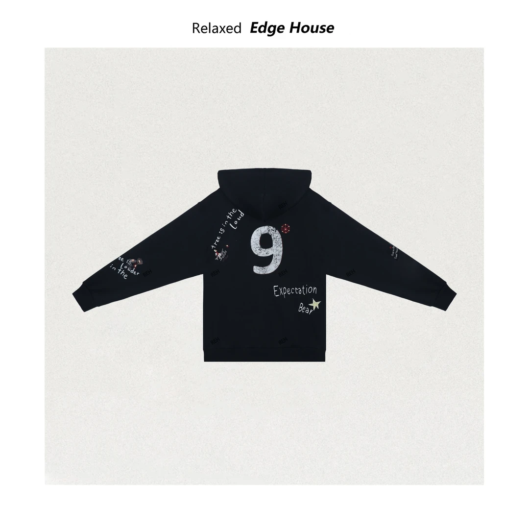 【呵呵家】天长地久 25春款新重工刺绣印花后背连帽拉链外套 1936