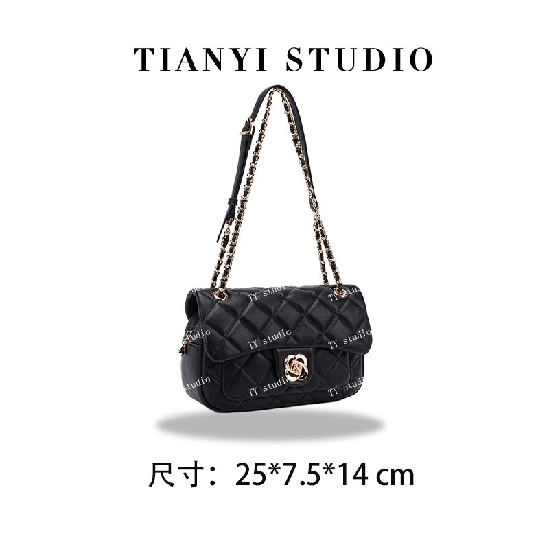 【TY】QYX-9850-黑色 轻奢高级韩版单肩潮流时尚简约女包