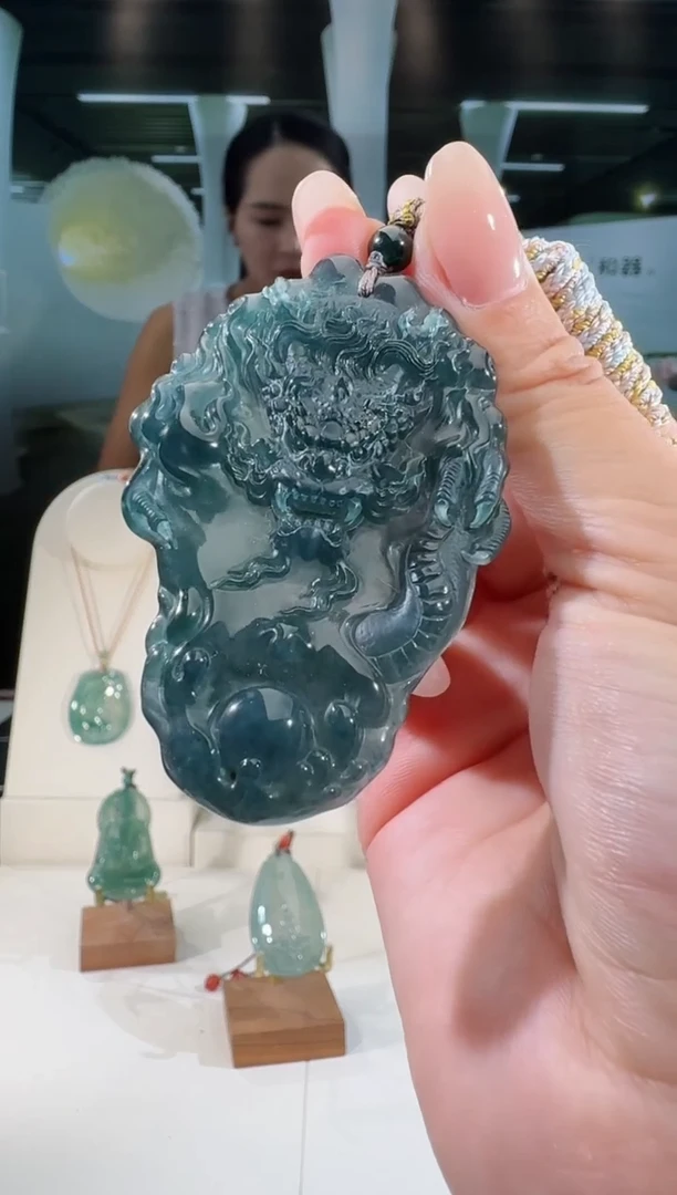 翡翠未镶嵌吊坠(不含链)龙牌多样性发一