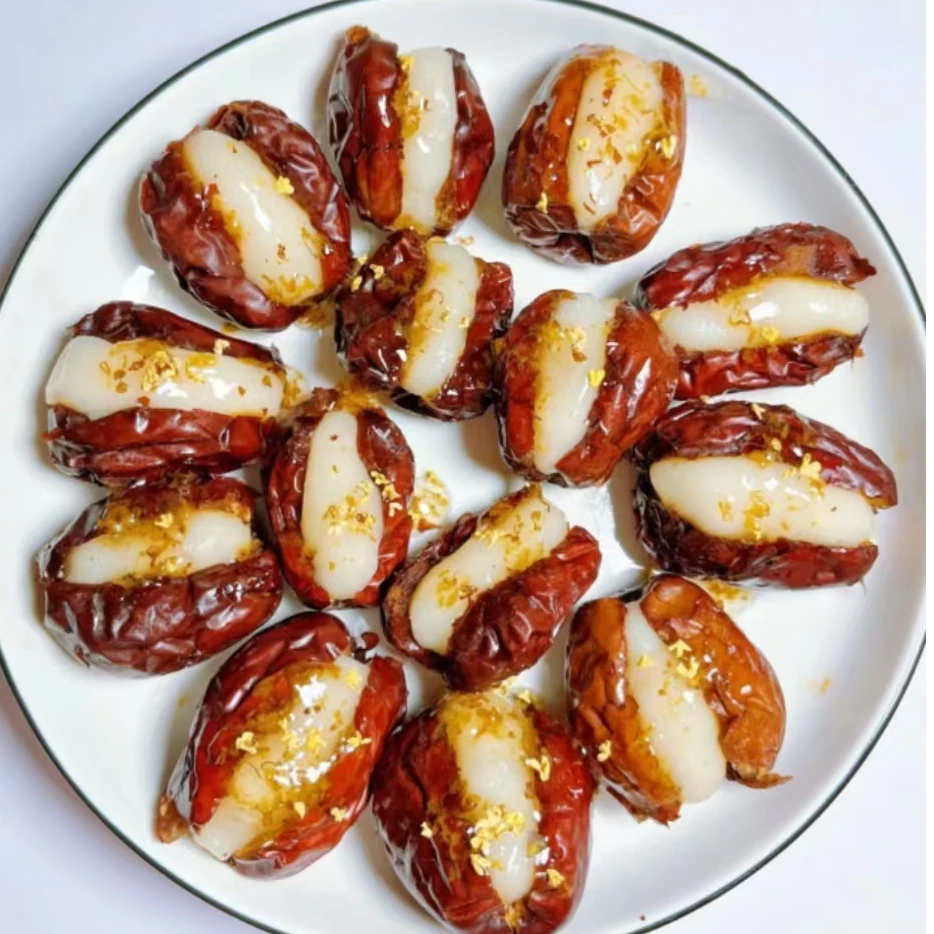 手工糯米红枣500g开口笑桂花原味太软特产酒店家宴糕点夹心点心夜宵