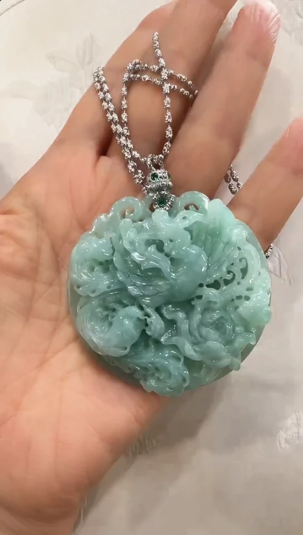 颈饰未镶嵌翡翠国风