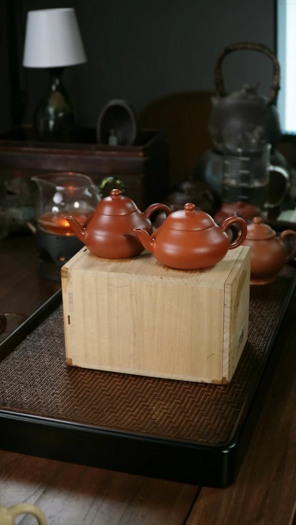 茶壶紫砂健*人生砂生料全手工梨形壶