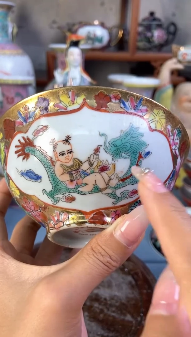 瓷片微瑕慎拍景德镇窑老厂瓷器单件