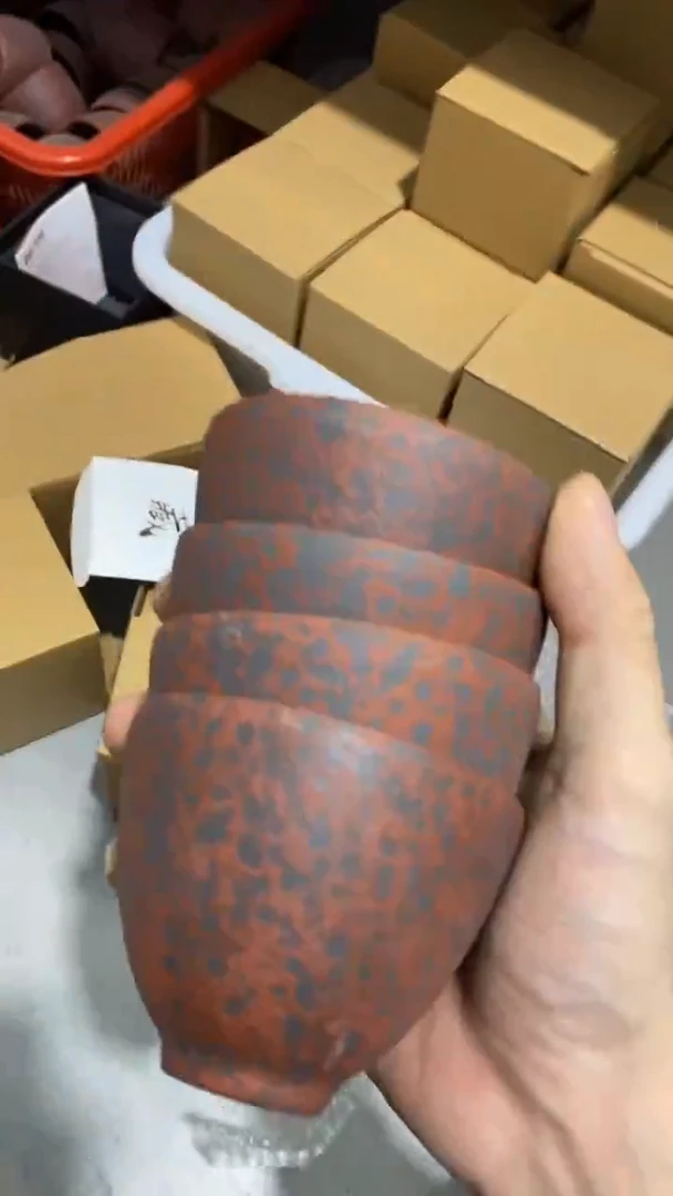 瓷片4个杯子陶瓷茶具茶器