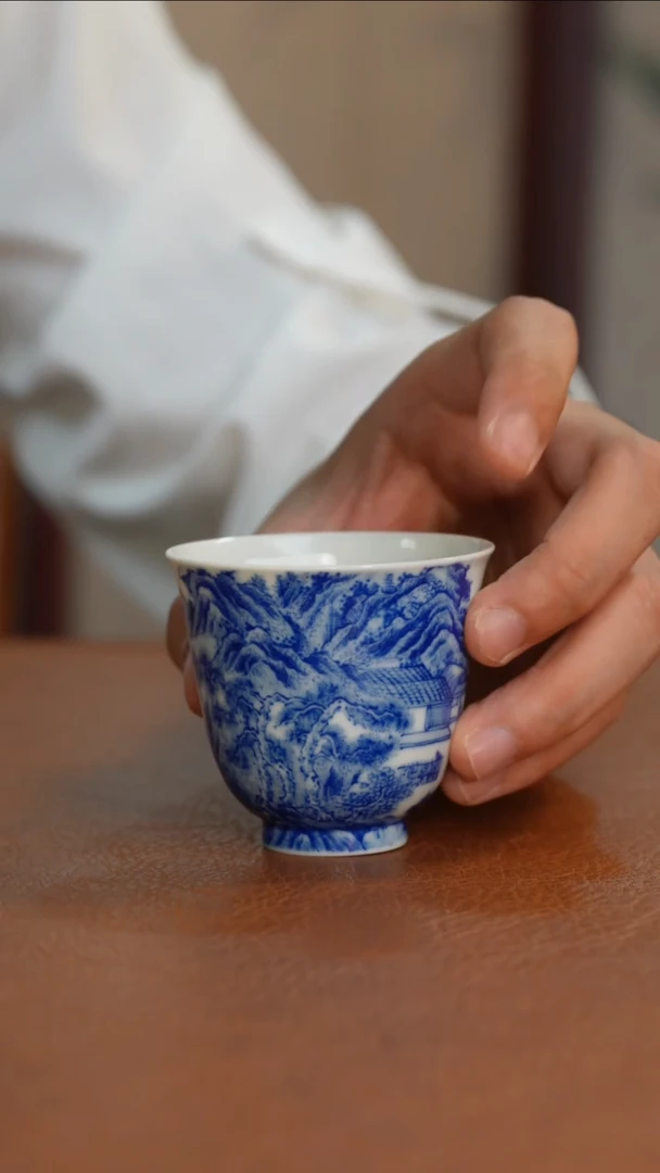 杯子山水铃铛杯11