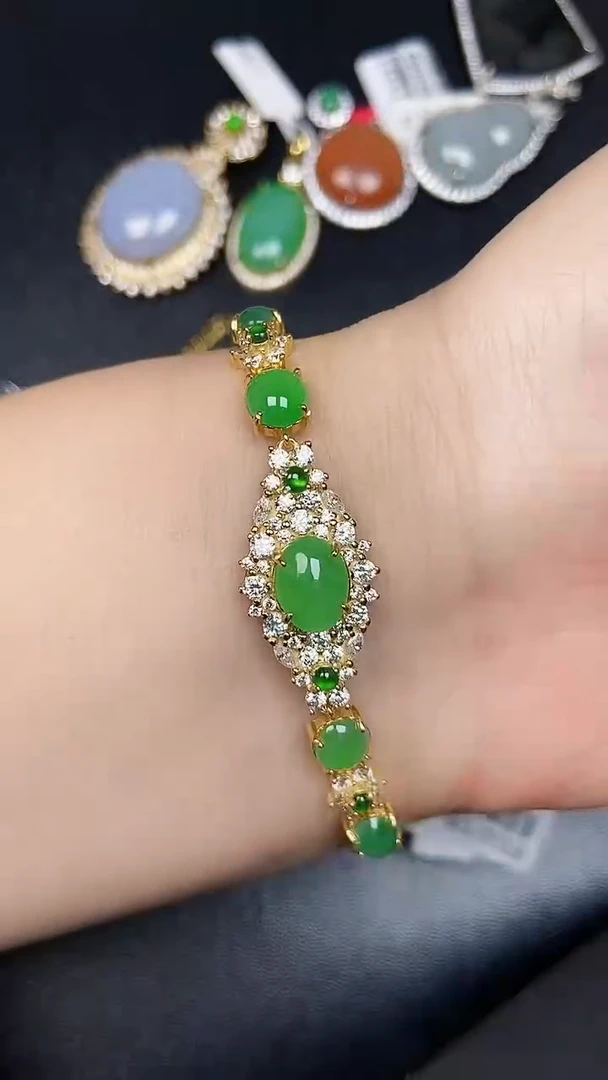 银S925镶嵌戒指翡翠1510