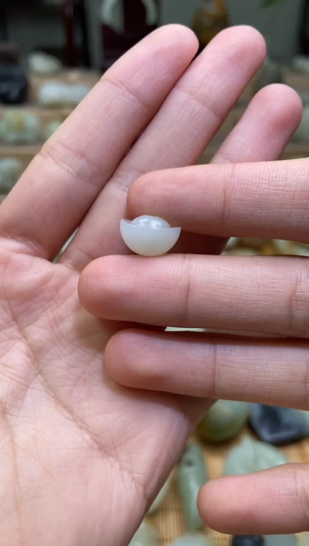 未镶嵌和田玉挂件新疆和田玉元宝顶珠