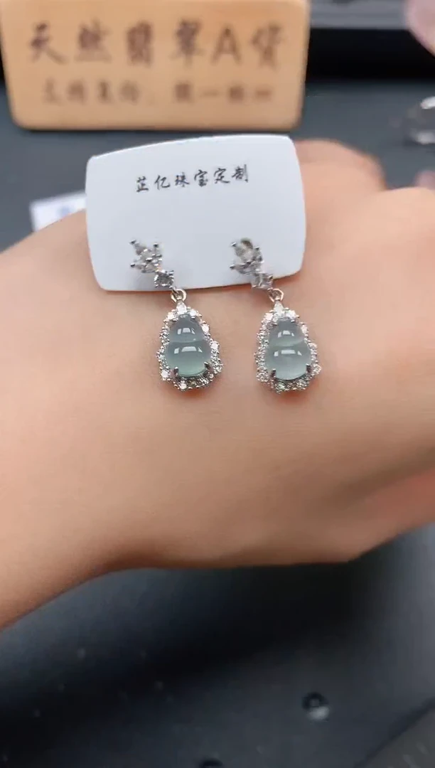 银S925镶嵌戒指翡翠11