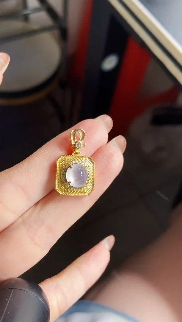 颈饰银S925镶嵌翡翠12