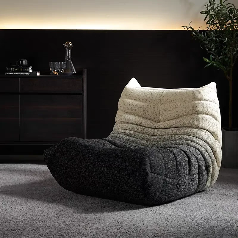 毛毛虫单人沙发 97×105×85cm意式沙发客厅休闲椅网红卧室个性时尚