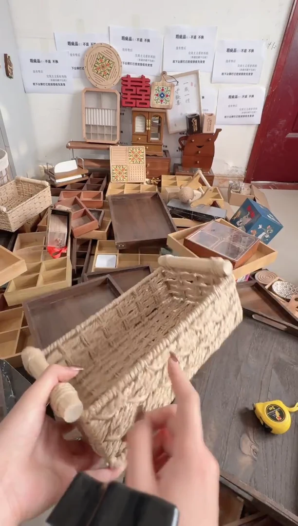 小竹编框微瑕拍下不退不换无售后