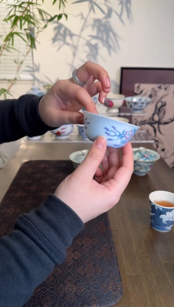 【闪购商品】景德镇斗彩手绘茶杯