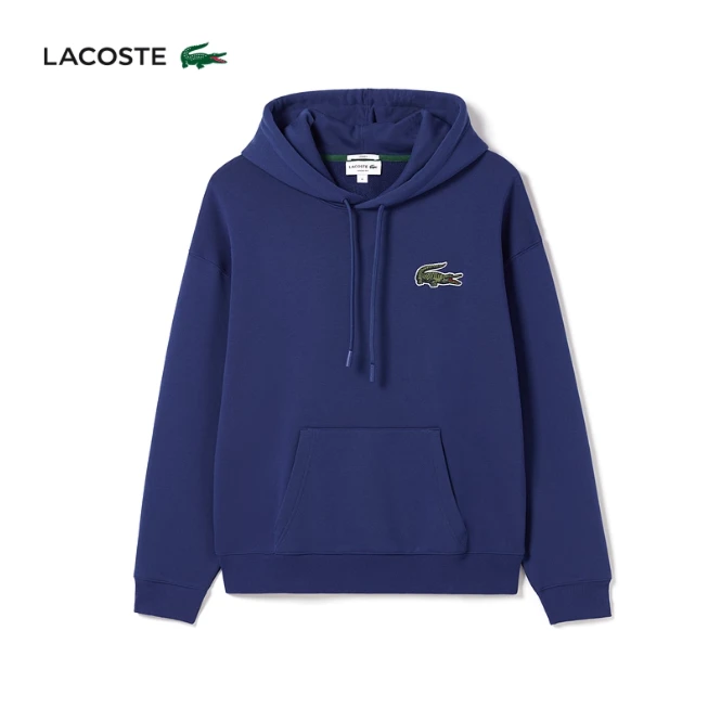 LACOSTE法国鳄鱼男女简约时尚舒适连帽卫衣运动衫|SH6404