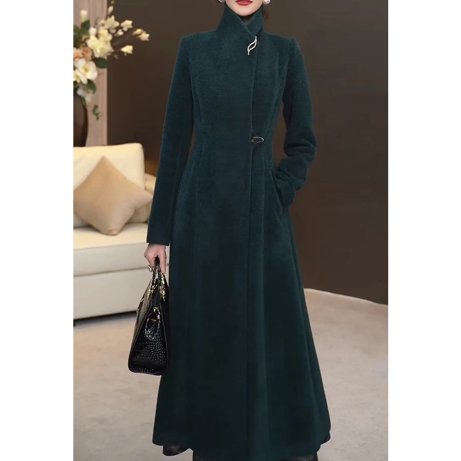 高档优雅毛呢外套女2025秋冬季新款时尚气质修身显瘦高贵妮子大衣