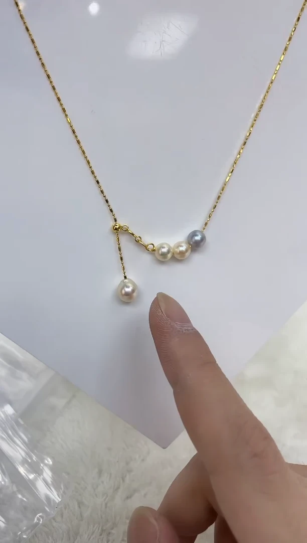 海水珍珠银S925镶嵌颈饰
